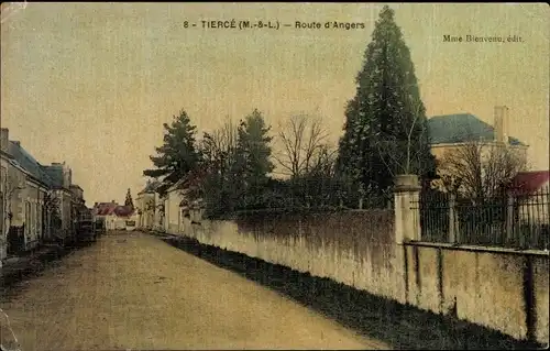 Ak Tiercé Maine et Loire, Route d'Angers