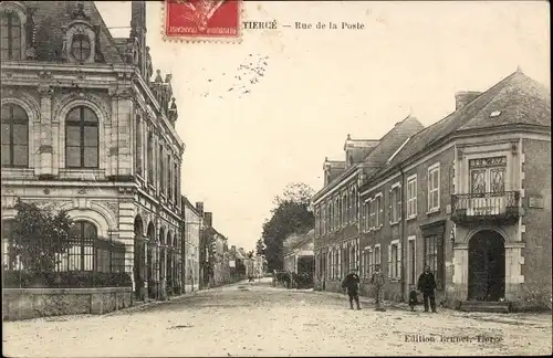 Ak Tiercé Maine et Loire, Rue de la Poste