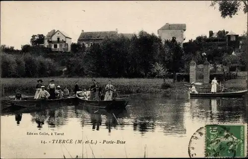 Ak Tiercé Maine et Loire, Porte Bise, Ruderpartie