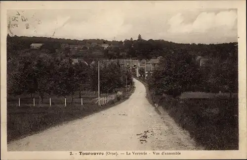 Ak Tourouvre Orne, La Verrerie, Vue d'ensemble