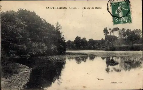 Ak Saint Siméon Orne, L'Etang de Beslais