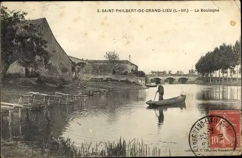 Ak Saint Philbert de Grand Lieu Loire Atlantique, La Boulogne