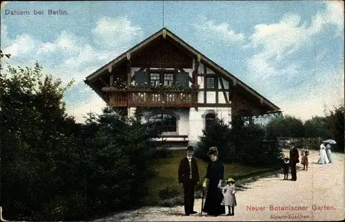 Ak Berlin Dahlem Zehlendorf, Botanischer Garten, Alpenhäuschen