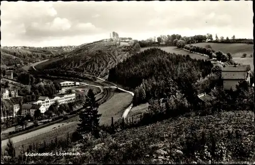 Ak Lösenbach Lüdenscheid im Märkischen Kreis, Panorama vom Ort und der Landschaft