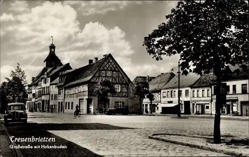 Ak Treuenbrietzen in Brandenburg, Großstraße, Hakenbuden