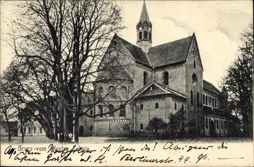 Ak Kloster Lehnin in Brandenburg, Rückseite der Klosterkirche