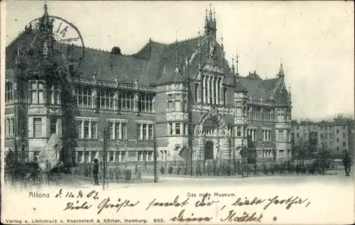 Ak Hamburg Altona, Das neue Museum