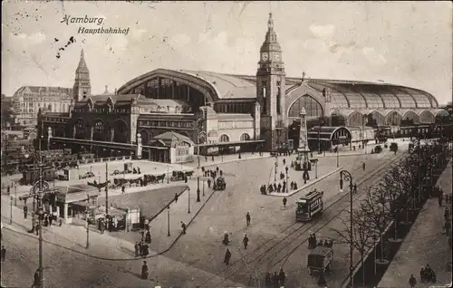 Ak Hamburg Sankt Georg, Hauptbahnhof