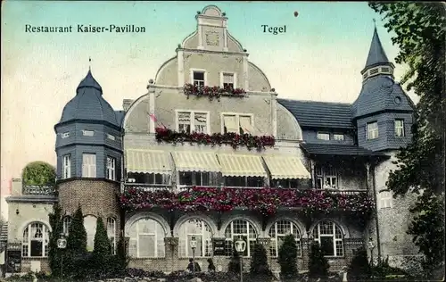 Ak Berlin Reinickendorf Tegel, Restaurant Kaiser-Pavillon