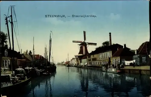 Ak Steenwijk Steenwijkerland Overijssel, Steenwijkerdiep