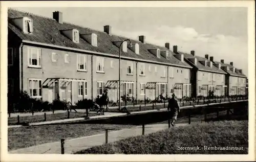 Ak Steenwijk Steenwijkerland Overijssel, Rembrandtstraat