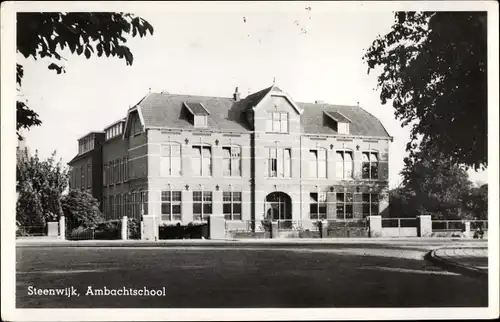 Ak Steenwijk Steenwijkerland Overijssel, Ambachtschool