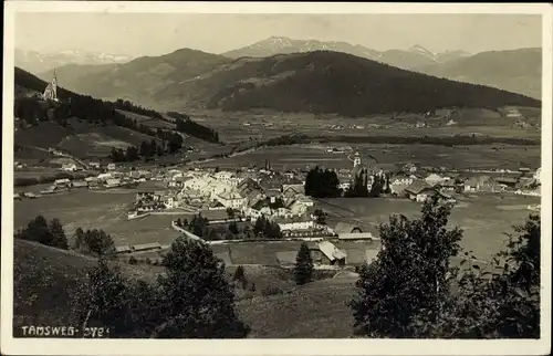 Ak Tamsweg in Salzburg, Panorama vom Ort