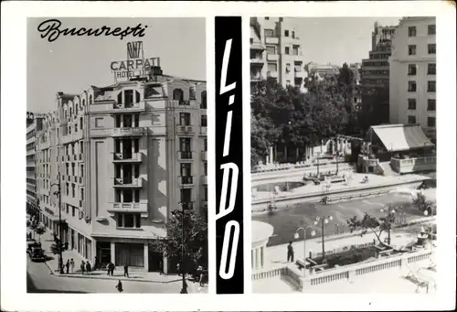 Ak București Bukarest Rumänien, Carpati Hotel, Lido, Schwimmbad