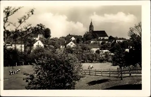 Foto Ak Meißen an der Elbe, Teilansicht