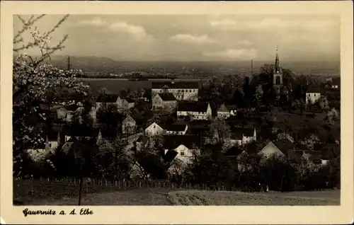 Ak Gauernitz Diera Zehren a. d. Elbe, Blick zum Ort