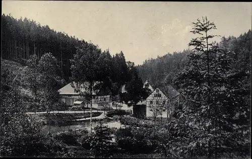 Ak Stolpen in Sachsen, Partie an der Buschmühle, Willy Rutzen