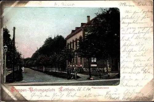 Litho Zeithain in Sachsen, Truppenübungsplatz, Planitzstraße