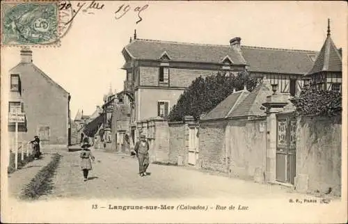 Ak Langrune sur Mer Calvados, Rue du Luc