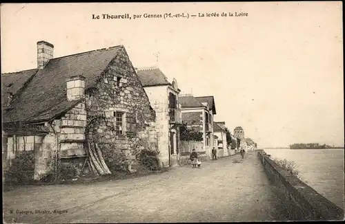 Ak Le Thoureil Maine et Loire, La levee de la Loire