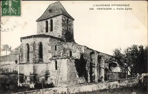 Ak Vertaizon Puy de Dôme, Vieille Eglise