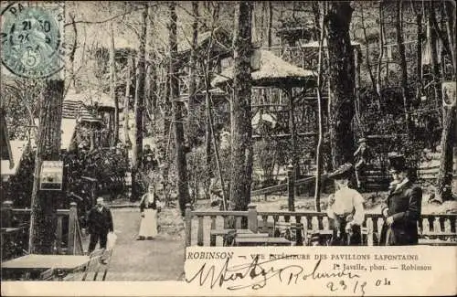 Ak Robinson Hauts de Seine, Vue interieure des Pavillons Lafontaine