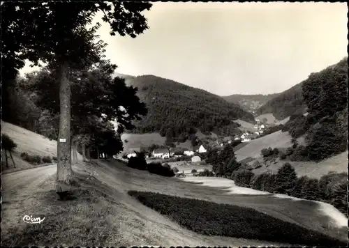 Ak Grandfontaine Elsass Bas Rhin, Le Donon, Hotel Velleda, Blick auf den Ort