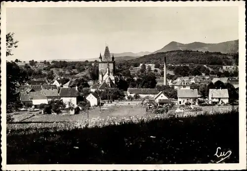 Ak Niederhaslach Elsass Bas Rhin, Totalansicht der Ortschaft