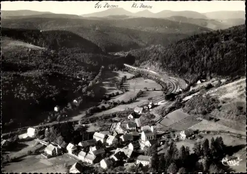 Ak Fouday Breusch Urbach Elsass Bas Rhin, Blick auf den Ort, Fliegeraufnahme