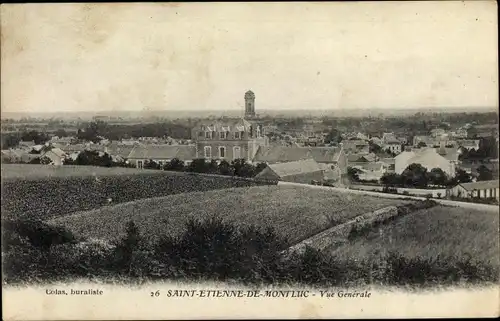 Ak Saint Etienne de Montluc Loire Atlantique, Vue generale