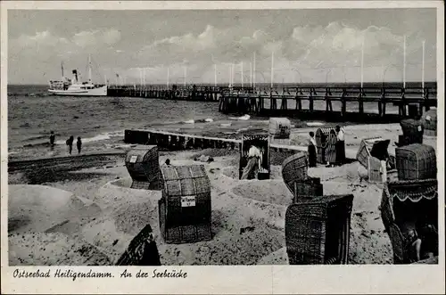 Ak Ostseebad Heiligendamm Bad Doberan, Seebrücke, Strandleben
