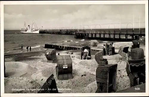 Ak Ostseebad Heiligendamm Bad Doberan, Seebrücke, Strandleben