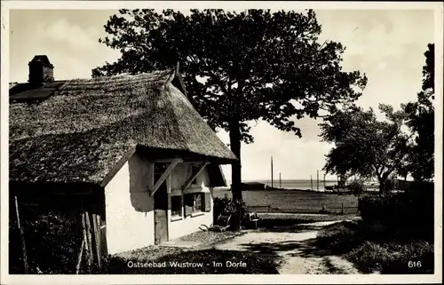 Ak Ostseebad Wustrow Fischland, Reetdachhaus