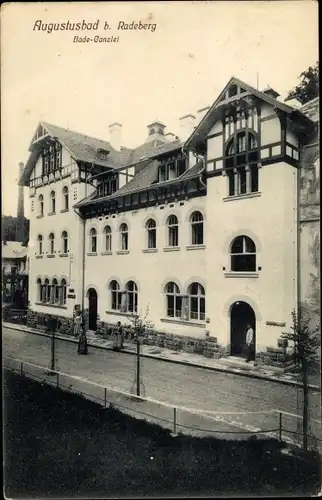 Ak Liegau Augustusbad Radeberg Sachsen, Bade-Kanzlei