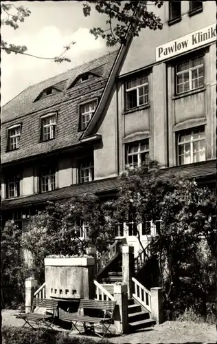 Ak Augustusburg im Erzgebirge, Aufgangstreppe zur Pawlow Klinik