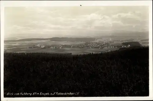 Ak Rothenkirchen Steinberg im Vogtland, Blick vom Kuhberg