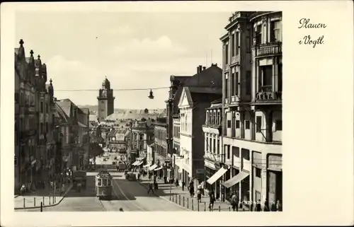 Ak Plauen im Vogtland, Bahnhofstraße