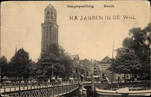 Ak Zwolle Overijssel Niederlande, Kamperpoortbrug