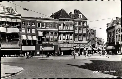 Ak Zwolle Overijssel Niederlande, Grote Markt