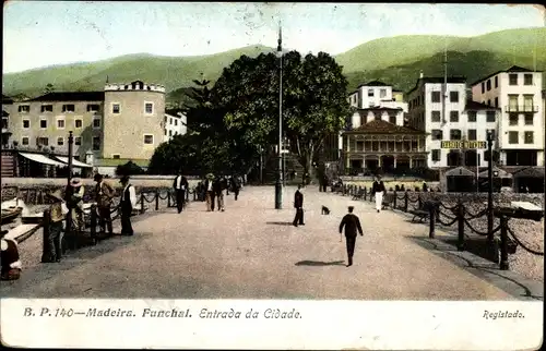 Ak Funchal Insel Madeira Portugal, Entrada da Cidade
