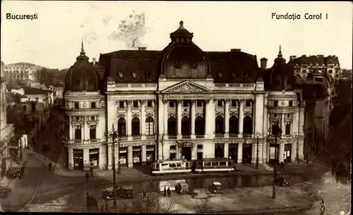 Ak București Bukarest Rumänien, Fundatia Carol I