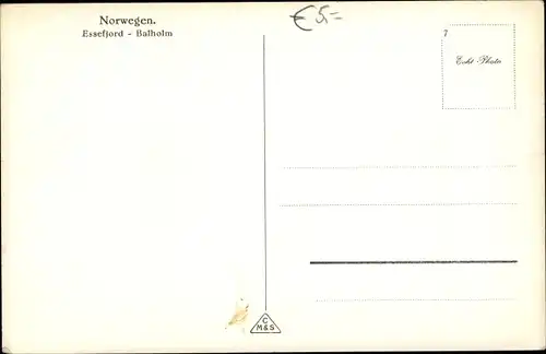 Ak Balholm Sogn Norwegen, Essefjord