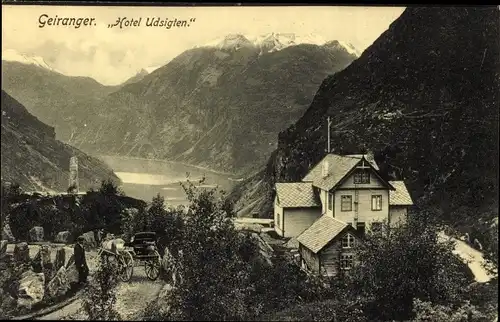 Ak Geiranger Norwegen, Hotel Udsigten