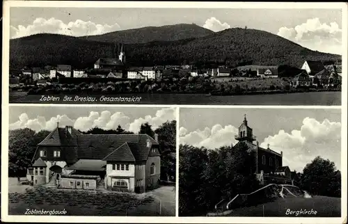 Ak Sobótka Zobten am Berge Schlesien, Zobtenbergbaude, Bergkirche