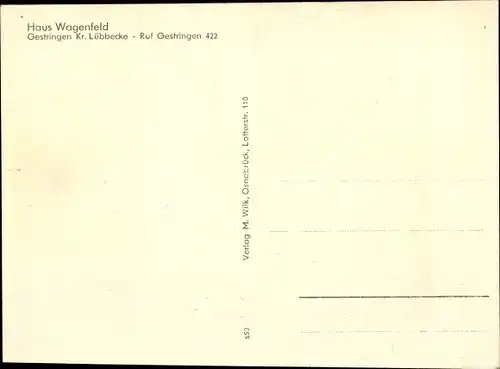 Ak Gestringen Espelkamp in Ostwestfalen Lippe, Haus Wagenfeld