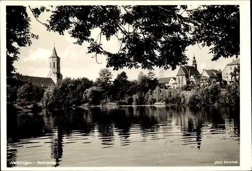 Ak Waiblingen im Rems Murr Kreis, Partie am Remsufer