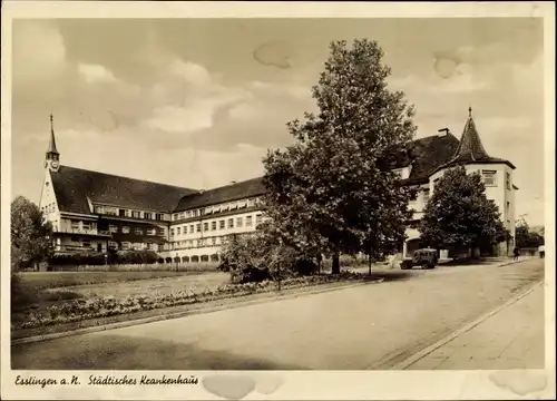 Ak Esslingen am Neckar, Städtisches Krankenhaus
