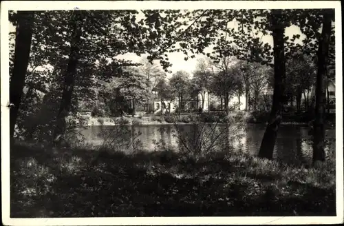 Ak Lasbek in Schleswig Holstein, Lasbek Gut, Gaststätte Seeblick, Cafe und Pension