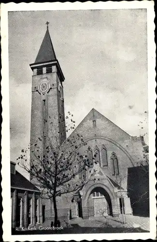 Ak Grootebroek Nordholland, R. K. Kerk