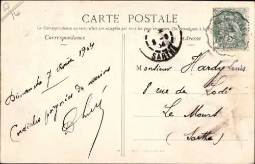 Ak Livarot Calvados, Rue d'Orbec